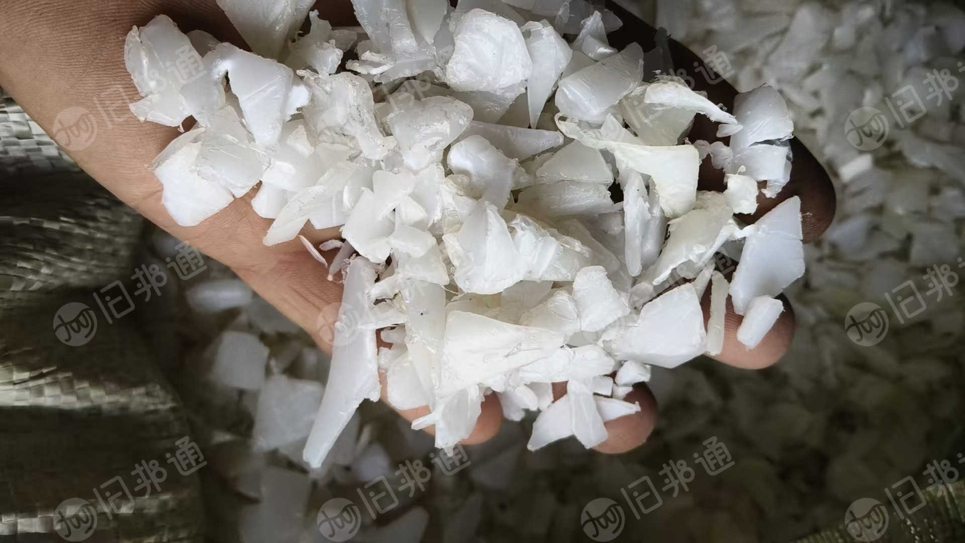 出售白色低压PE破碎料，透析桶和白桶一起破，长期有货