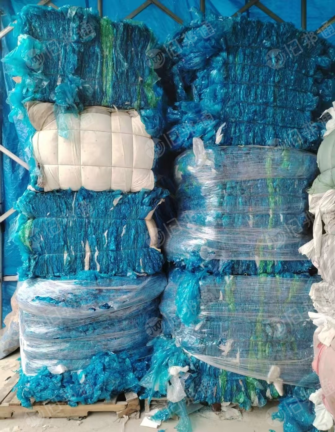 出售一级干造拉丝膜废料，干造缠绕膜废料，蓝膜废料