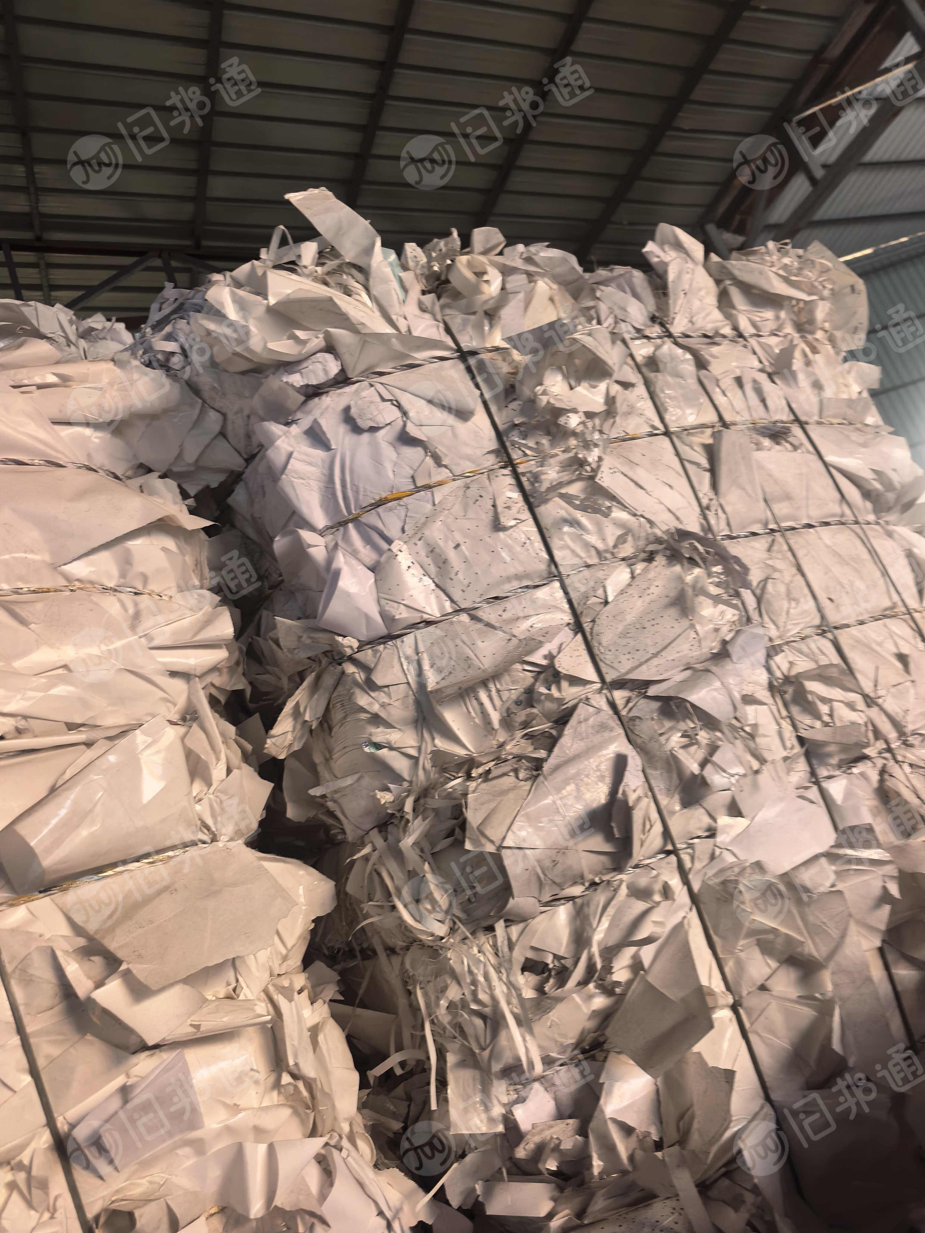 长期出售纯白色淋膜纸压包料