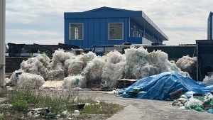 出售PET玻璃钢厂缠绕膜废料