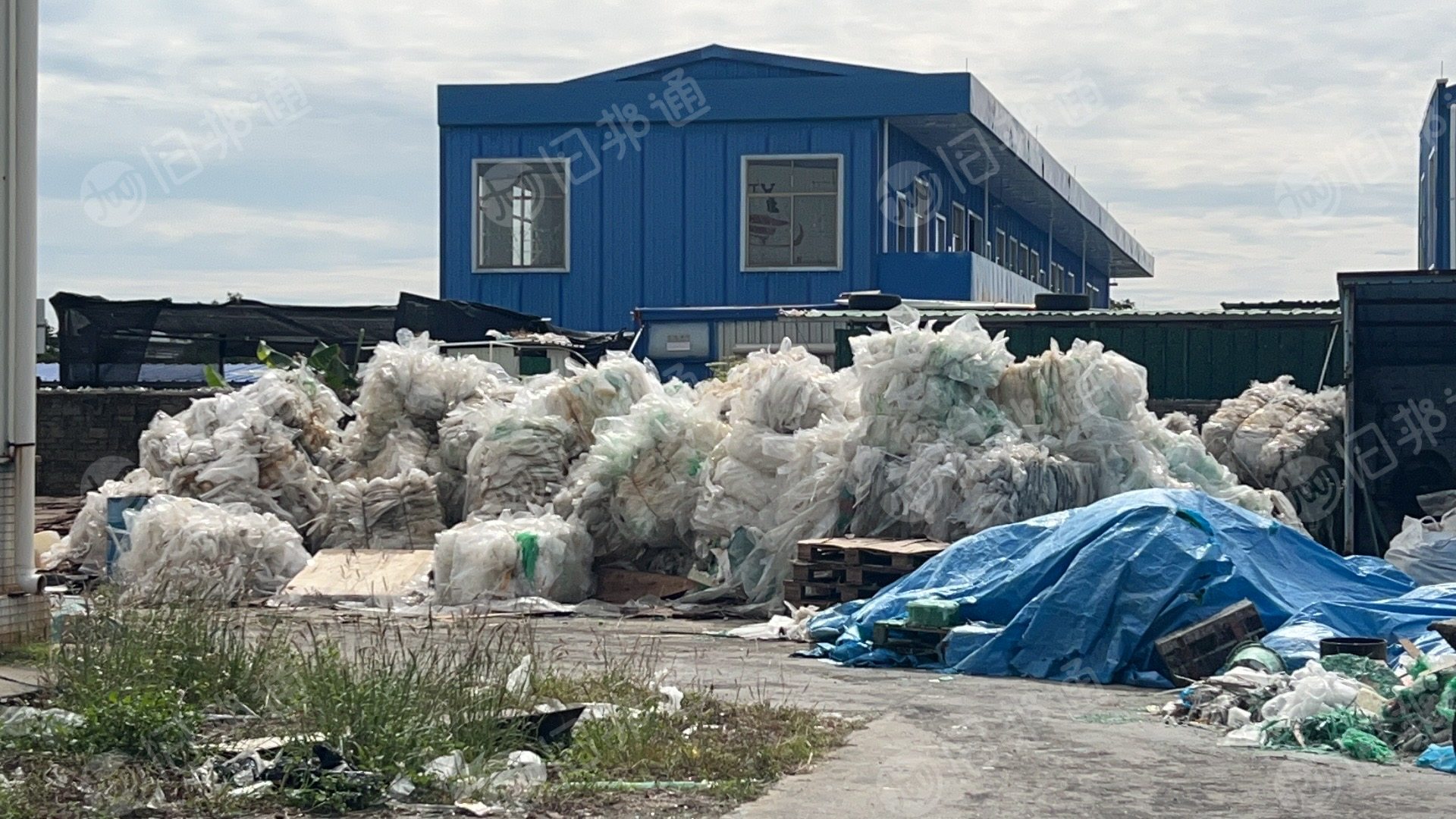 出售PET玻璃钢厂缠绕膜废料