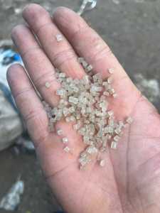 出售高压膜颗粒，过120目，纯缠绕膜颗粒