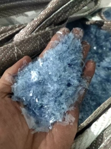 出售浅蓝色吸塑盒破碎料，现货6吨左右