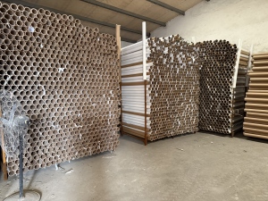 出售二手纸管，内径7.6cm，厚度0.5/0.6cm，长度1.4米