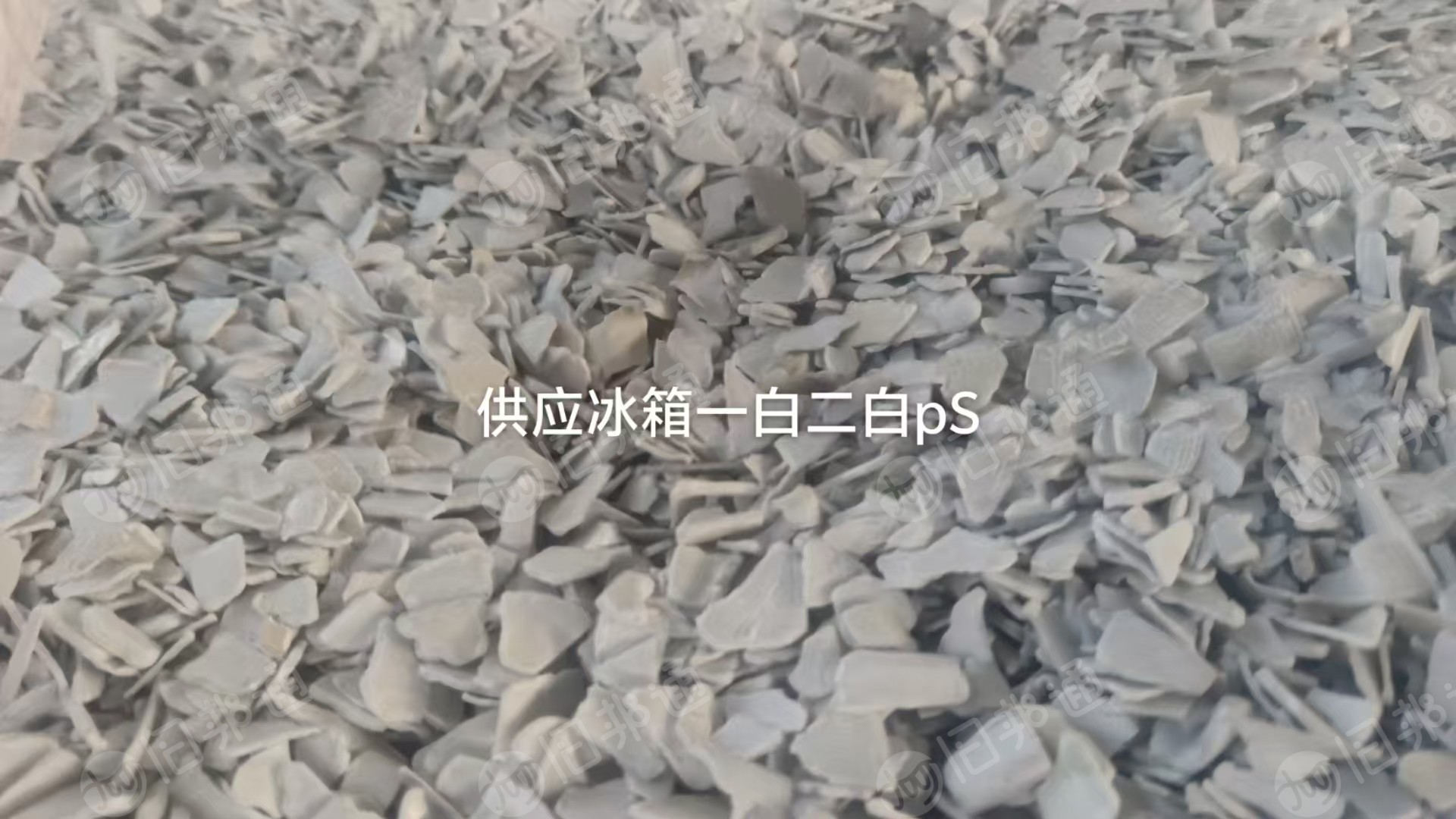 出售PS破碎料，冰箱内胆下来的，过静电分选的，现货100吨