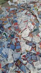 长期出售无膜花卡纸，彩票刮刮卡