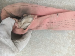 出售吊装带下来的涤纶废丝，涤纶丝