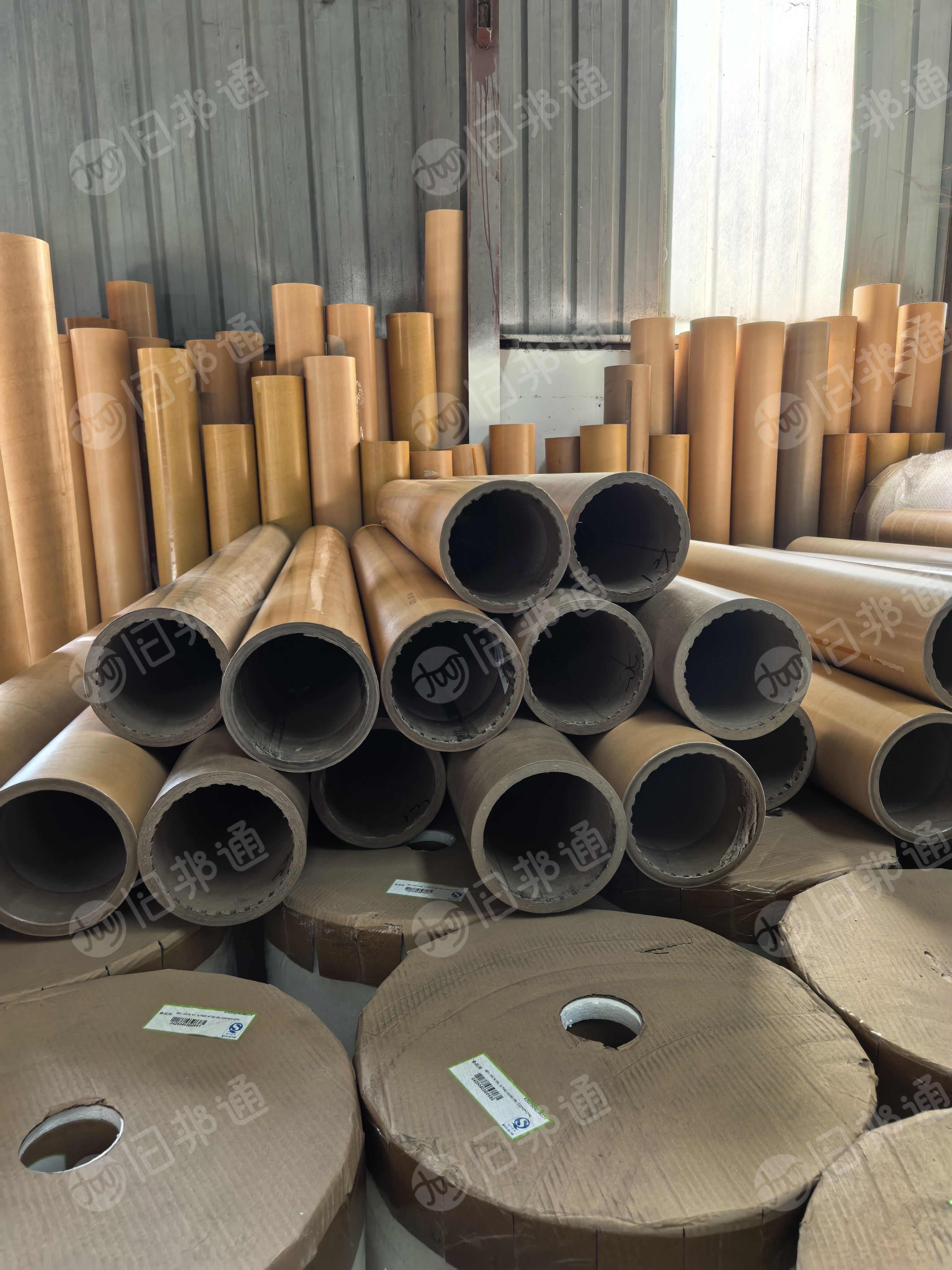 出售6寸二手纸管，卷PET膜的，长度1.7-2.2米