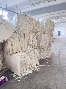 长期出售小花口杯纸、本色口杯纸边角料压块