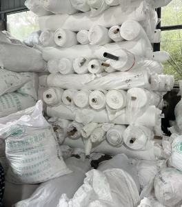 出售涤氨纶白胚布，基本都是牛奶丝，双面布，库存布处理布，常见门幅克重，货在江苏苏州