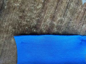 厂家长期出售库存布，CVC无弹卫衣绒克重278GSM，门幅173cm，现货1吨多，在浙江绍兴