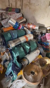 出售pet打绳料，pet花膜打绳料，不沾连