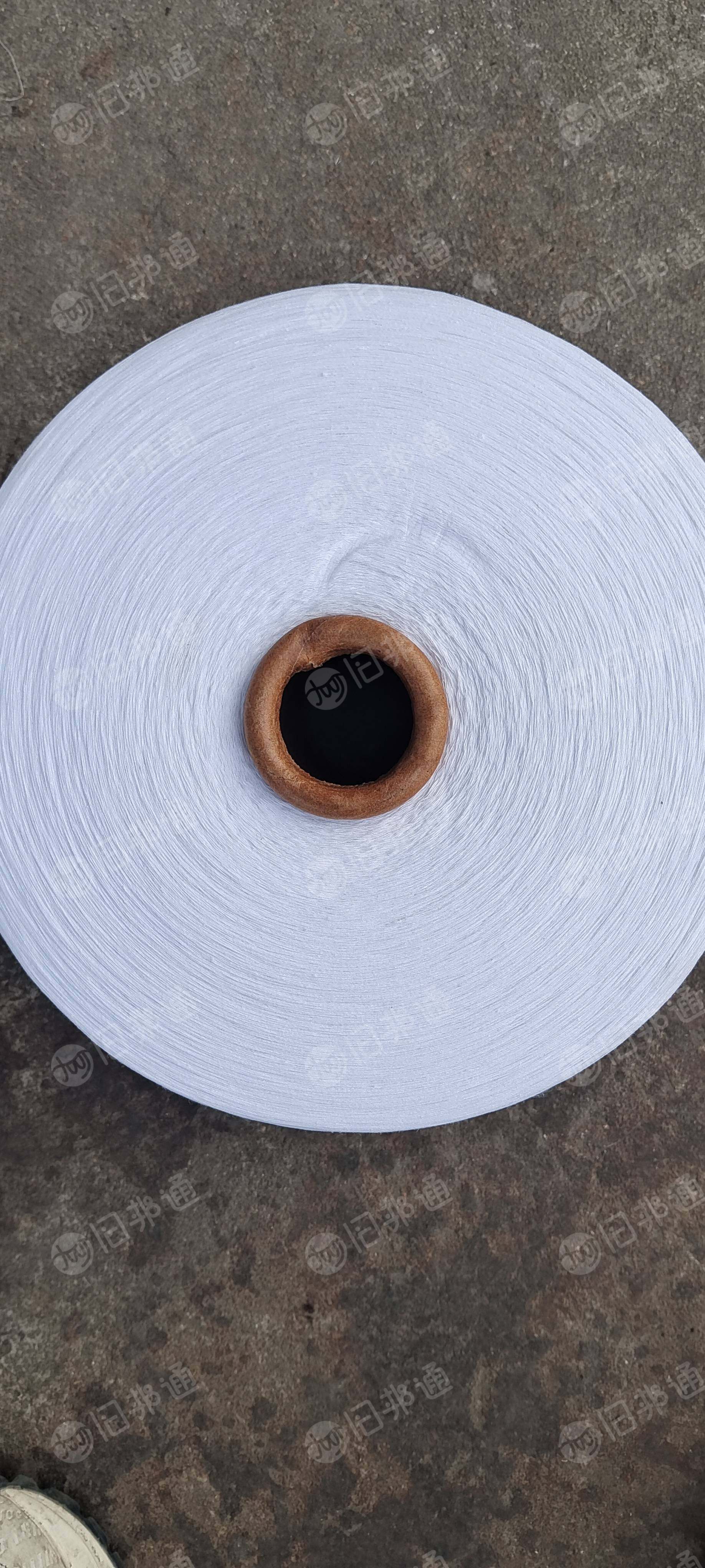 现货处理一批库存棉纱库存纱线，混纺下来的80涤20棉，19支漂白的，现货60吨左右