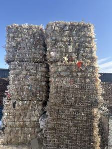 出售pp餐盒压块，现货30吨，含有少量奶茶杯