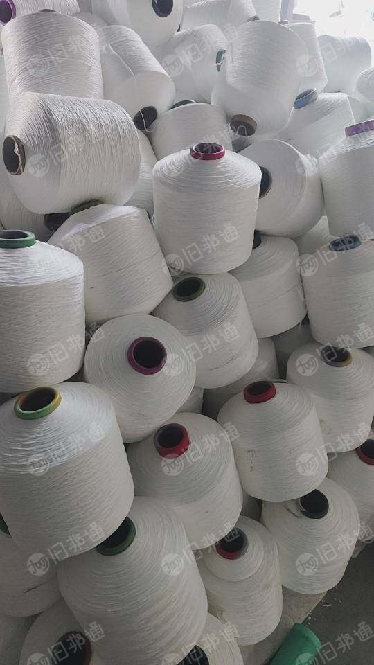 长期出售库存丝，涤纶丝，白色涤纶低弹丝，2000D，现货有15吨