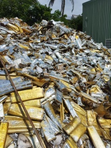 出售电容拆出来的铝箔纸，铝含量30%左右