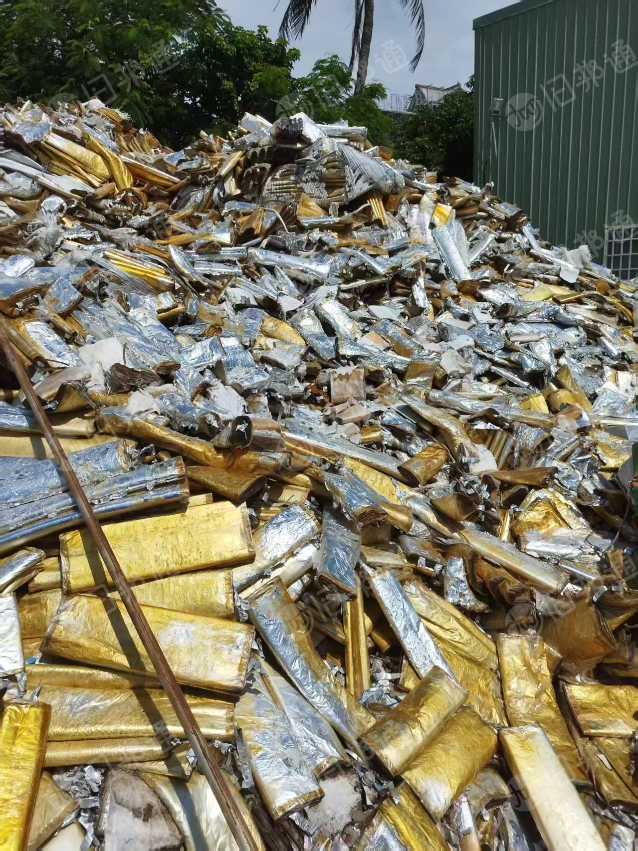 出售电容拆出来的铝箔纸，铝含量30%左右