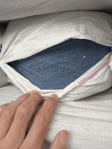 厂家现货处理一批库存涤棉纱线，气流纺下来的，10支，有七种颜色，涤50棉50，现货十几吨