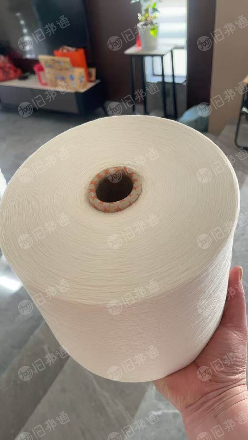 出售环锭纺涤棉纱线，涤棉棉纱，65涤35棉，18支纱线，现货90吨