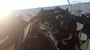 出售PPR复合羊绒毛鞋材边角料，鞋厂下来的，散的，现货十几吨