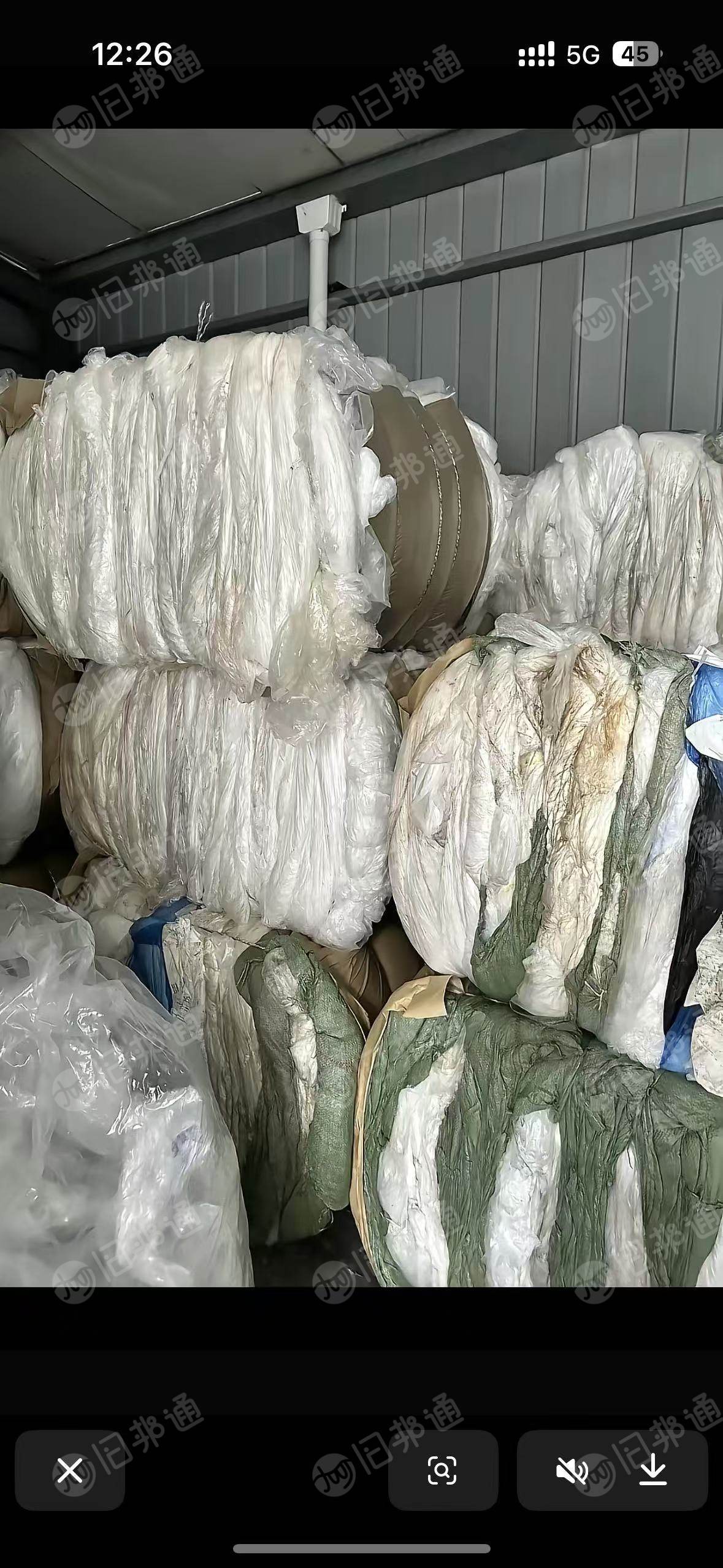 出售食品厂下来的水洗PE膜废料，高低压混打，长期有货