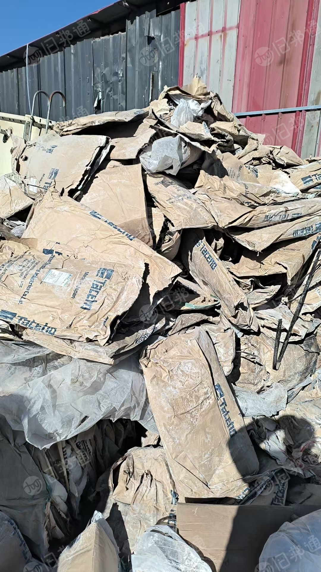 长期出售装氧化镁的牛皮纸袋废料，厚膜