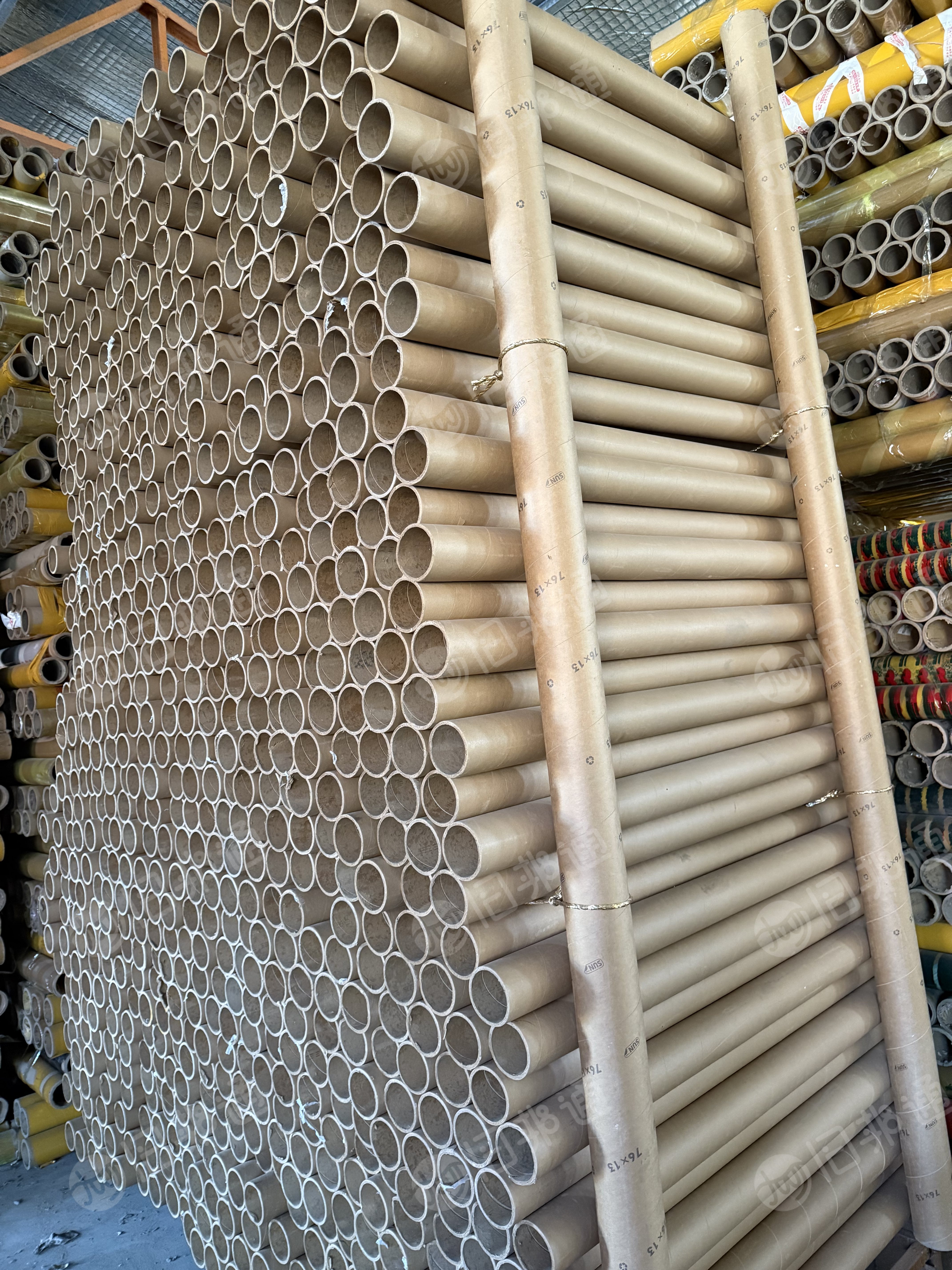 出售二手纸管，内径7.6cm，厚度0.5/0.6cm，长度1.4米