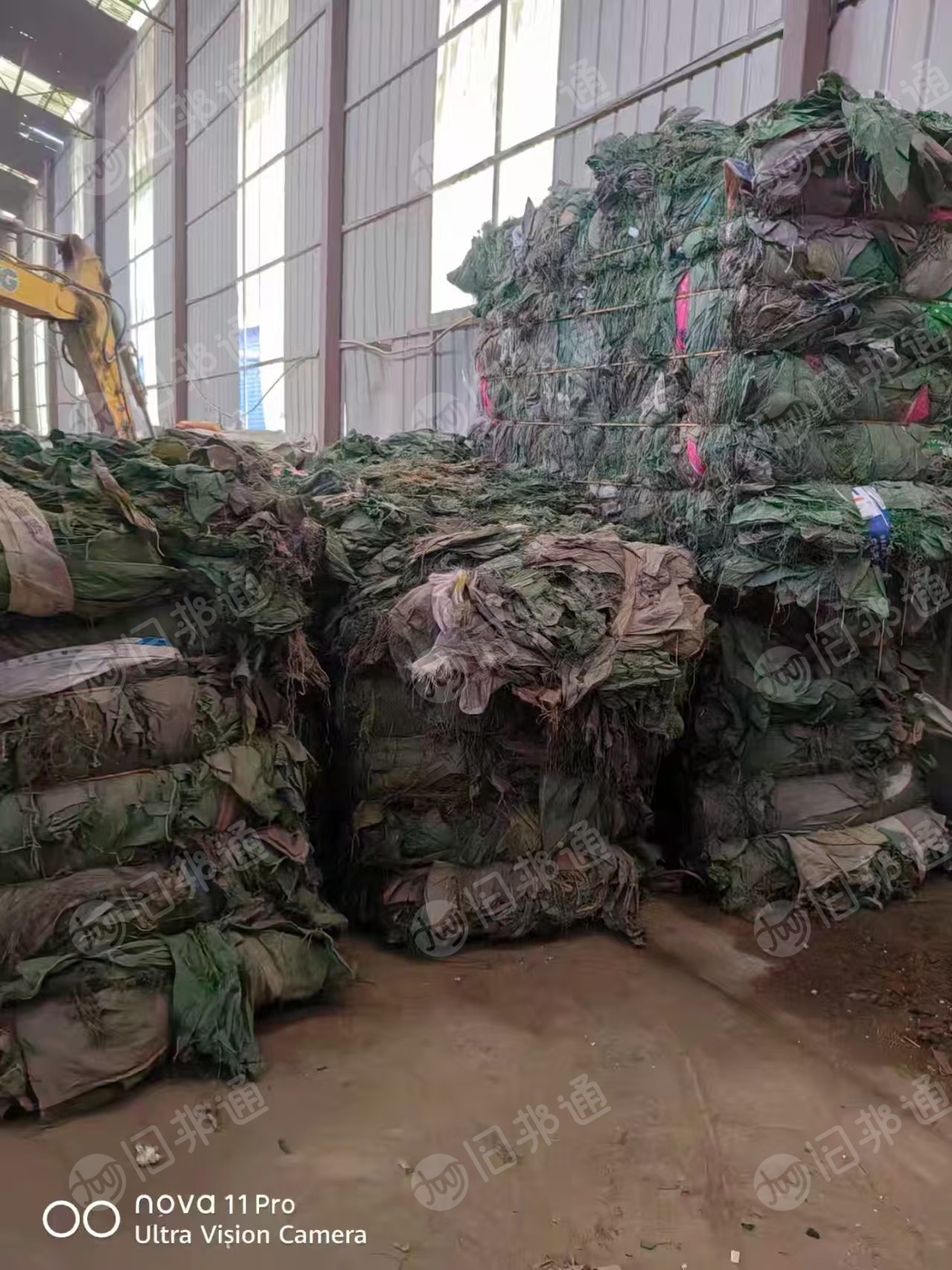 出售建筑装修垃圾挑拣出来的炼油编织袋，现货十几吨