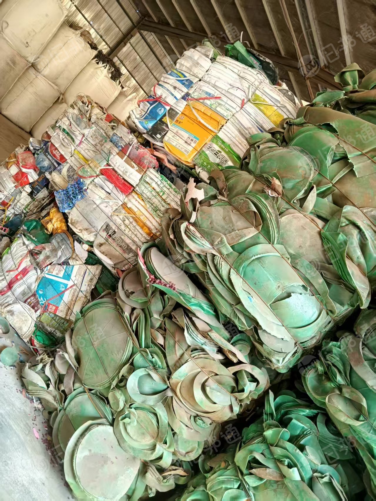 出售绿色混合破碎料，全漂料，长期有货