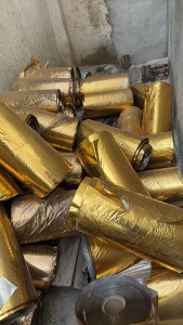 出售烫金膜毛料，pet打绳料，包装厂直接下来的