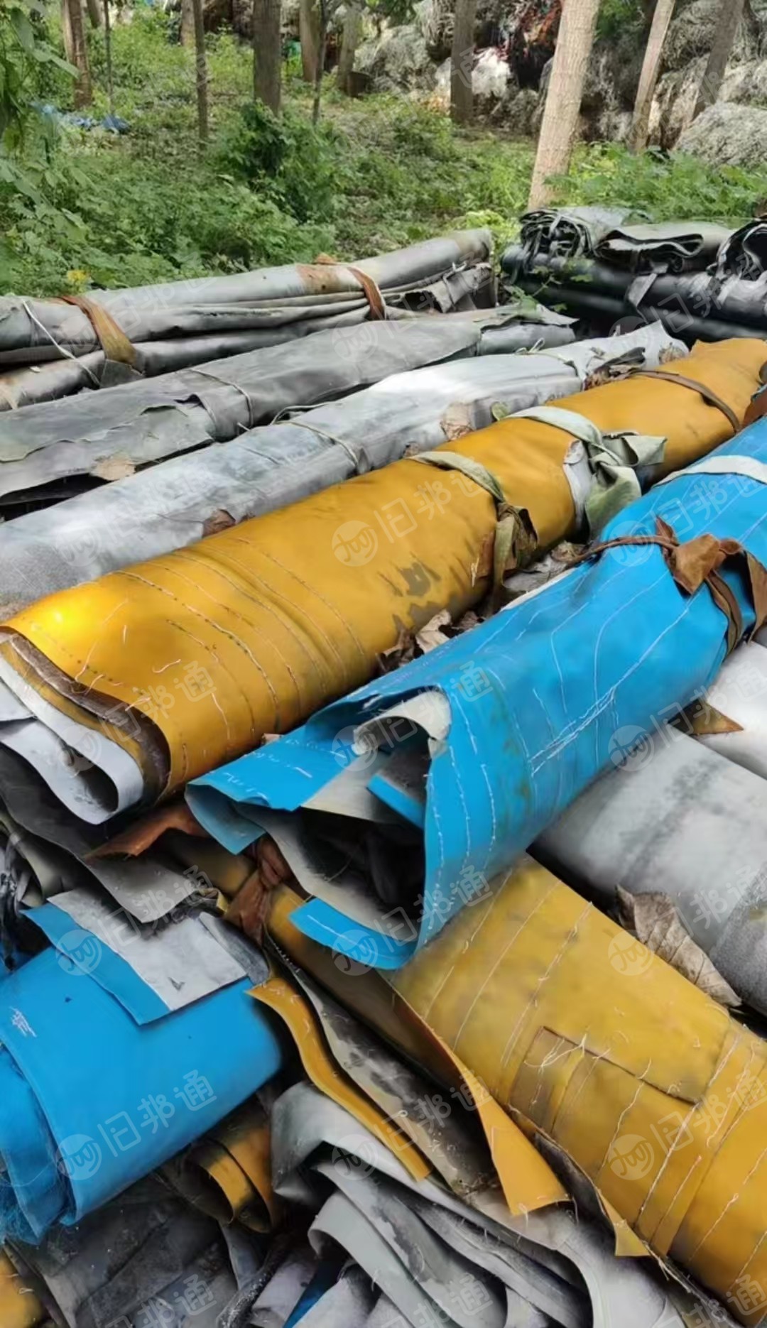 出售污水厂下来的纯锦纶滤布,全部撕完布边,要清洗才可造粒,现货10多吨