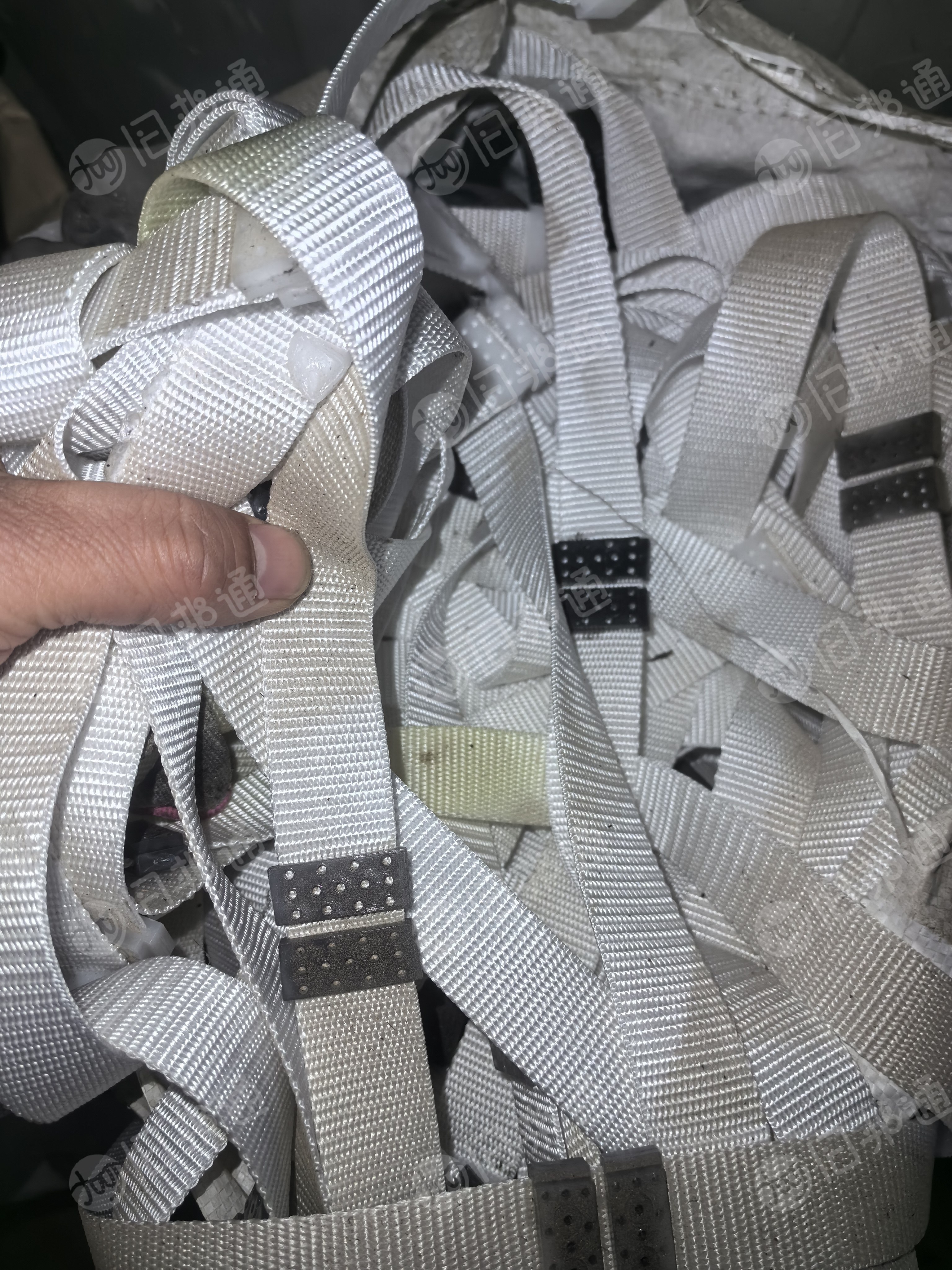 长期出售做蓄电池下来的废旧丙纶织带，丙纶带子