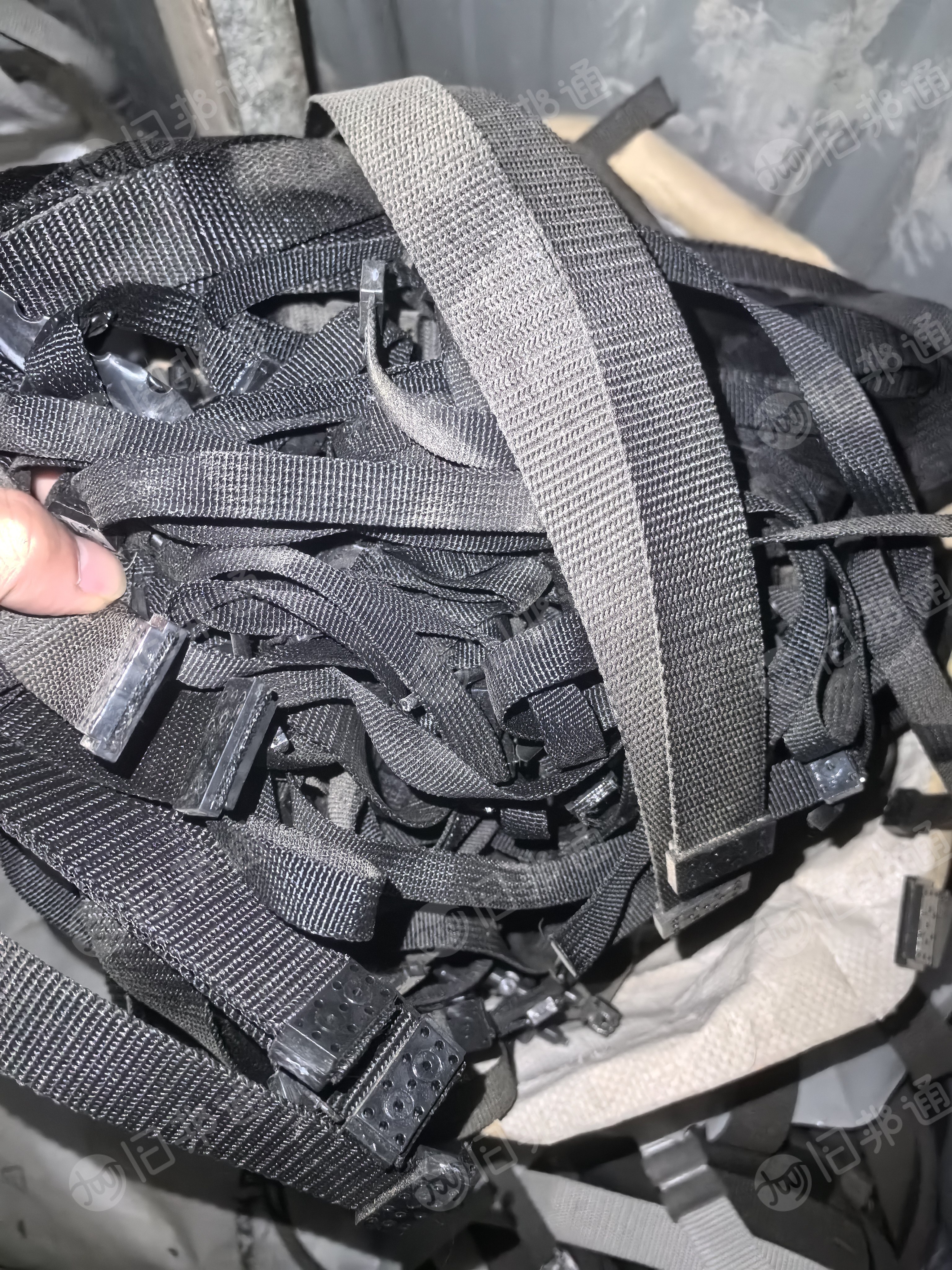 长期出售做蓄电池下来的废旧丙纶织带，丙纶带子