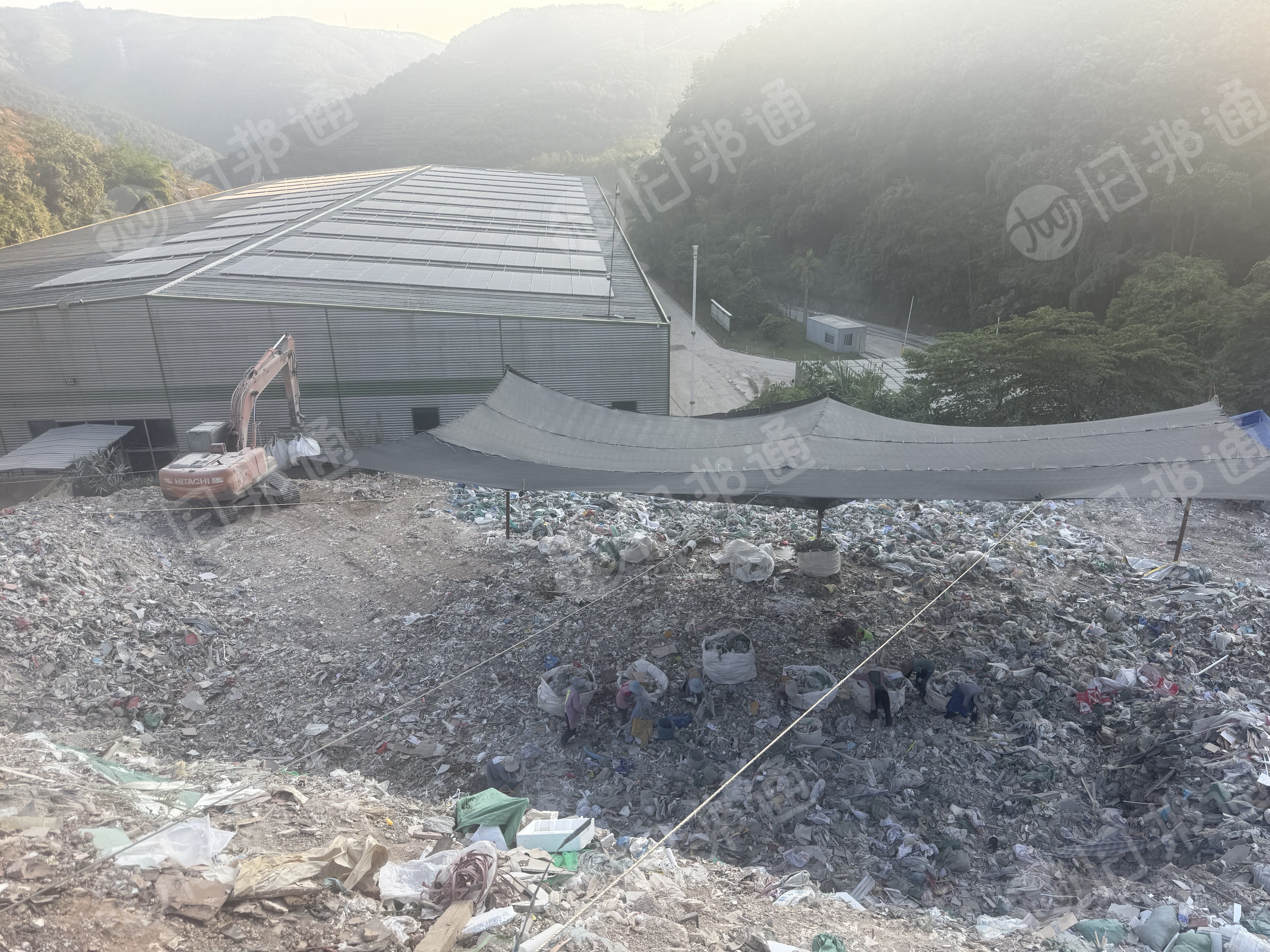 大量出售分拣打包好建筑垃圾膜（废编织袋、燃烧料）