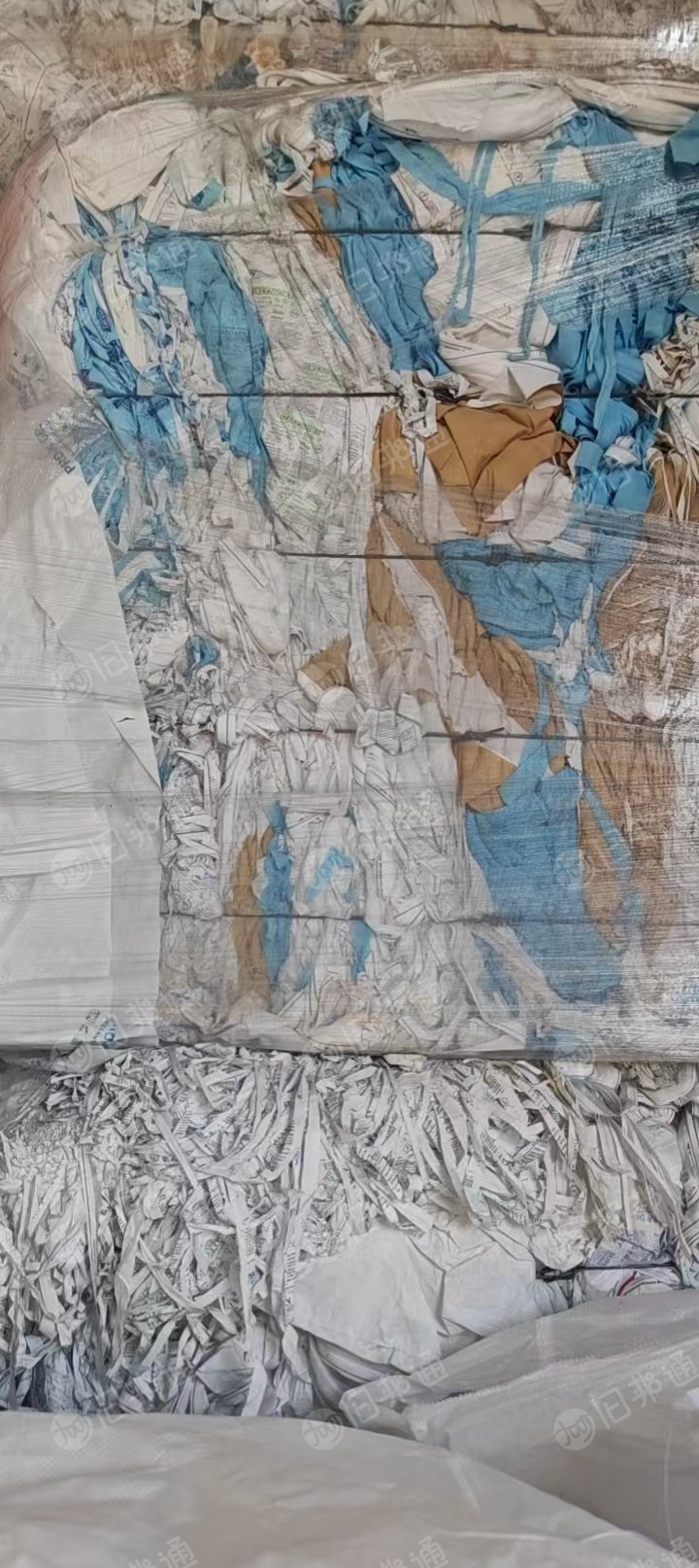 长期出售无纺布贴合工厂下来的边角料，pp复合pe无纺布，无纺布边角料，现货八十吨，货在广东佛山