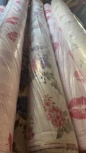 长期出售库存磨毛布，印花布，可以做家纺用品，现货有十来万米，货在浙江湖州