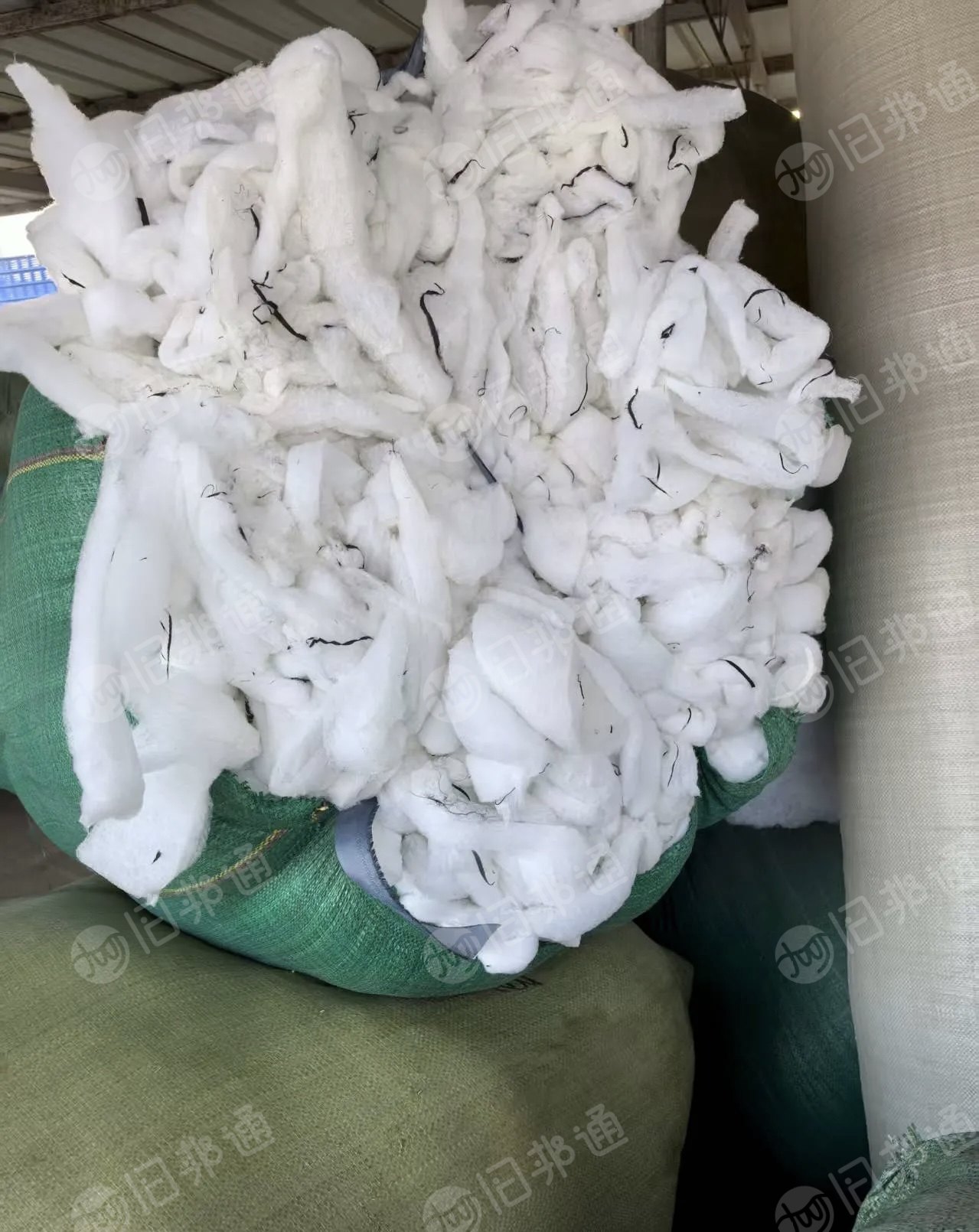 长期出售监狱下来的丝棉边角料，线头棉，现货有200多包，货在江西南昌