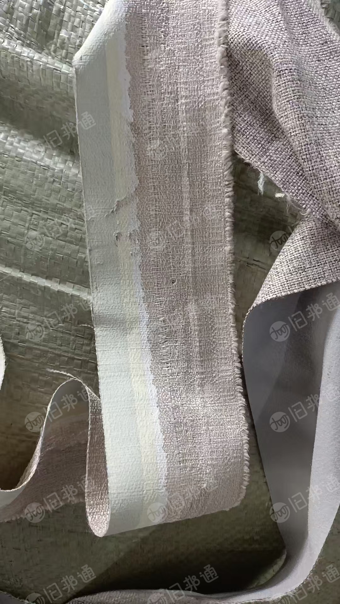 长期出售带涂层涤纶切边条，废布条，可以打绳用，月供30吨，货在江苏常州