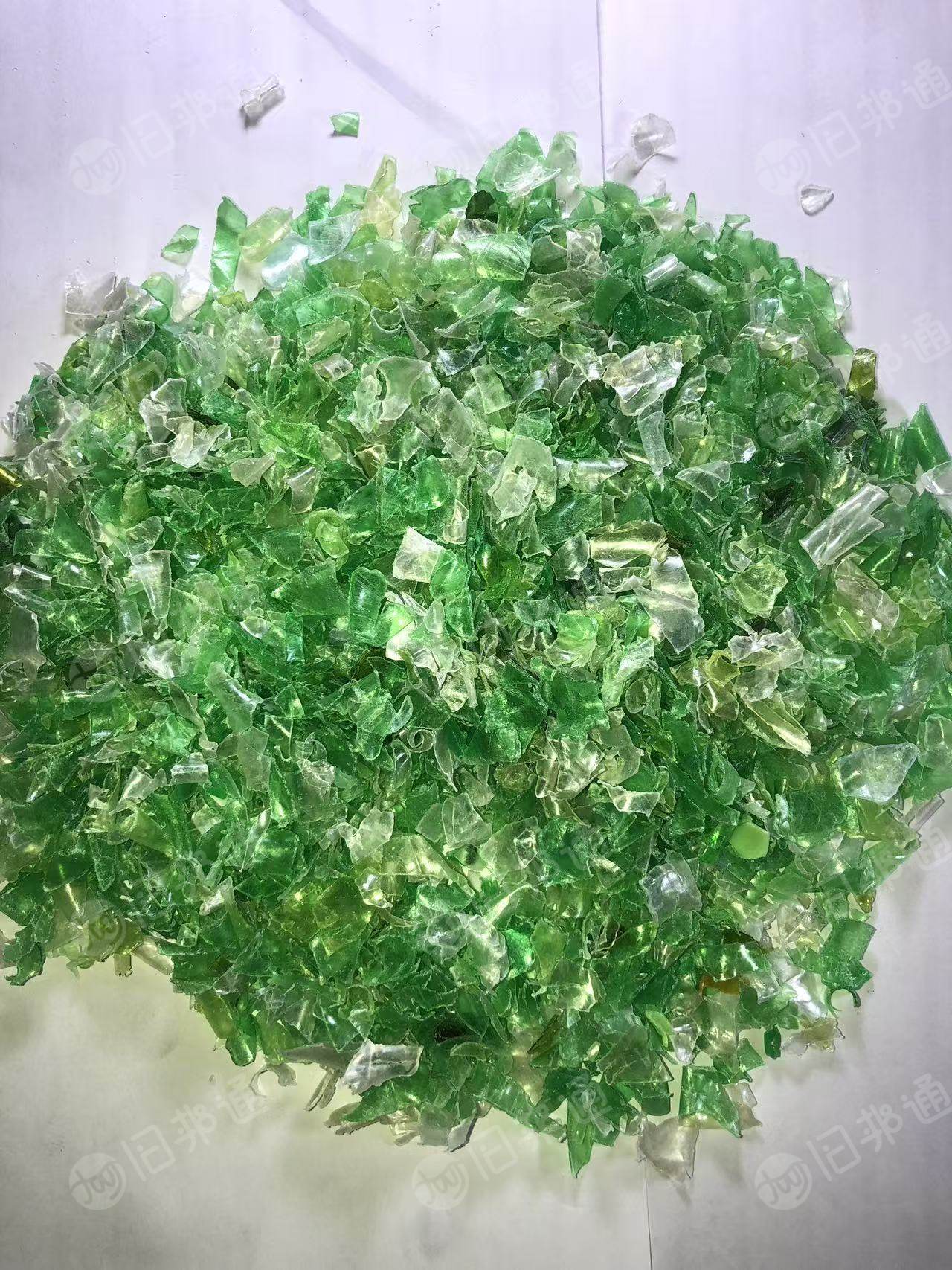 出售PET热洗瓶片,绿瓶片现货50吨