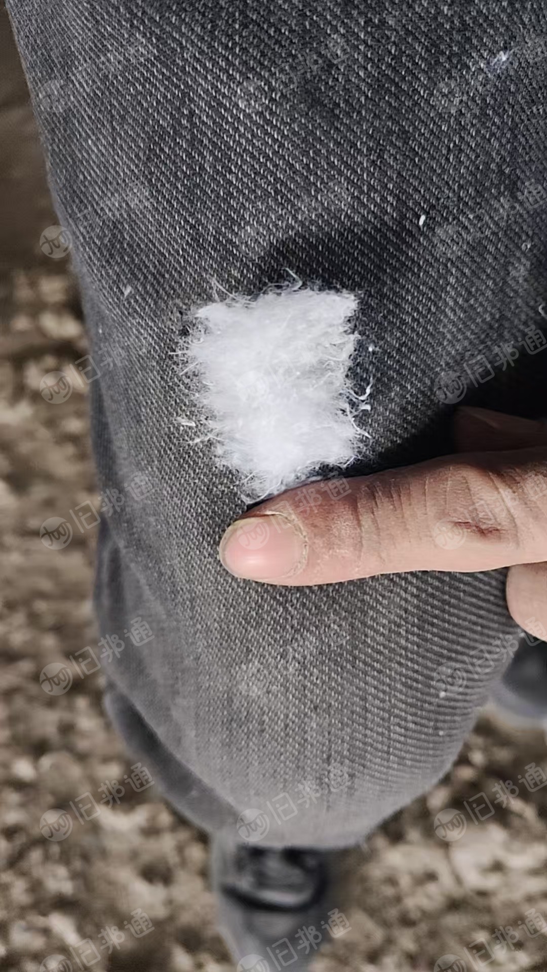 长期出售气流纺下来的涤棉鱼籽棉，漂白本白统货一起走，现货13吨左右