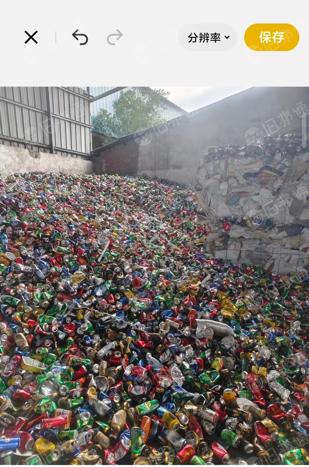 出售易拉罐压块