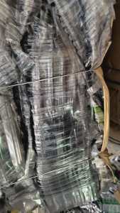 长期PET吸塑盒废料，带标