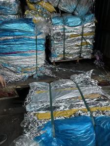 长期出售包电缆下来的铝塑膜，空调铝箔，单面含铝38-40，双面60以上