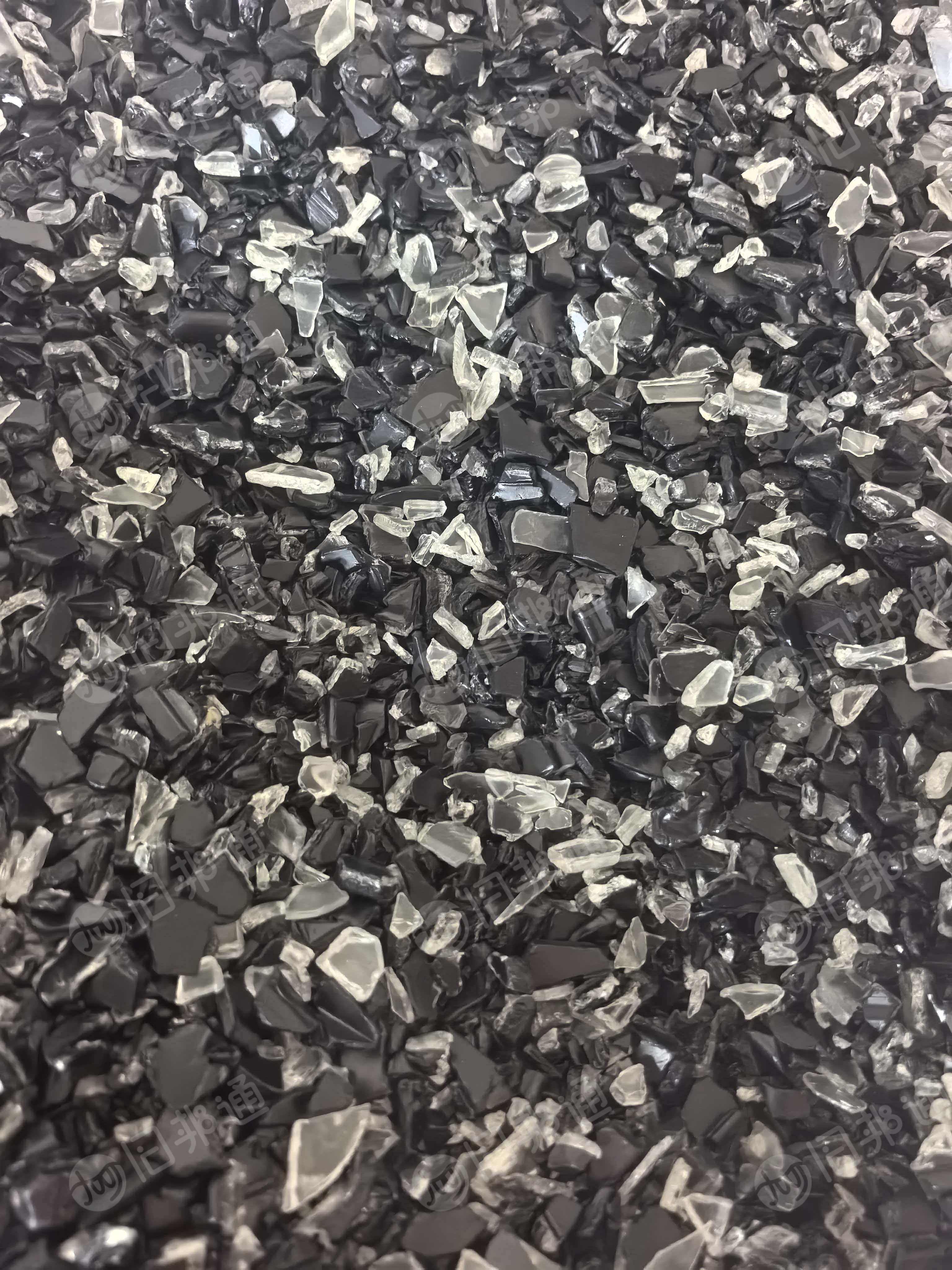 长期出售退镀好的黑白pc车灯破碎料,新车灯破碎料,溶脂20,冲击70以上