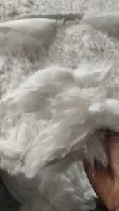 长期出售纯棉无纺布开花棉，开松棉，现货30吨