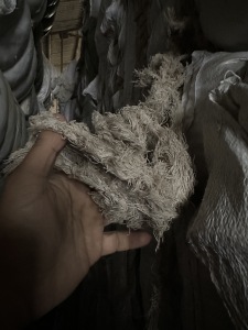 长期出售麻布边，棉麻浆纱，麻粘浆纱，棉麻软纱，布边纱