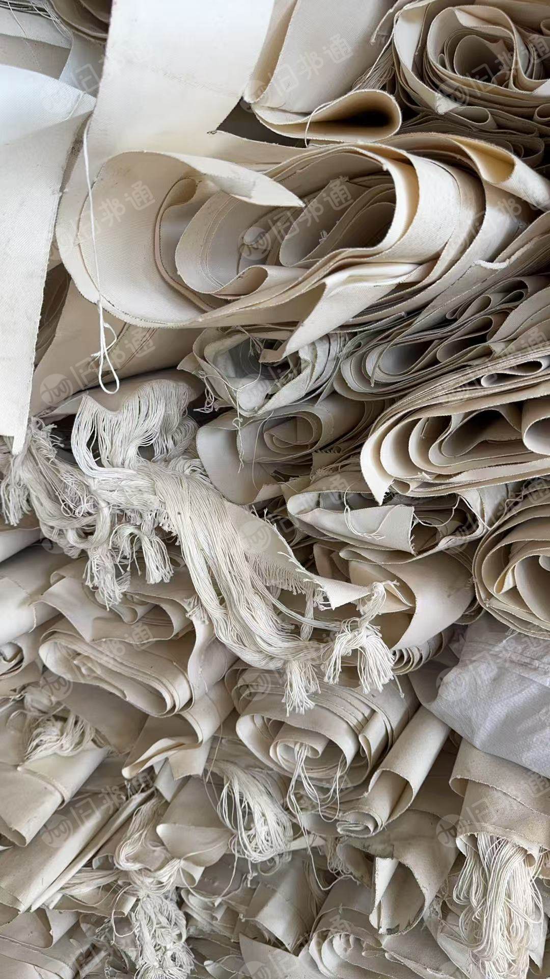 长期出售做滤布下来的涤棉帆布边角料,帆布大块布,现货一百多吨