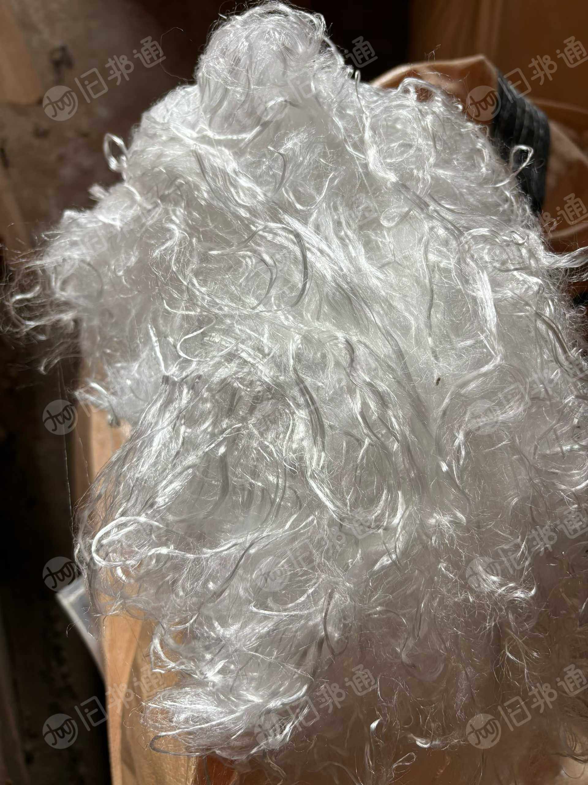 长期出售日本进口的白色PE高分子废丝，PE高强丝，PE废丝，现货60吨