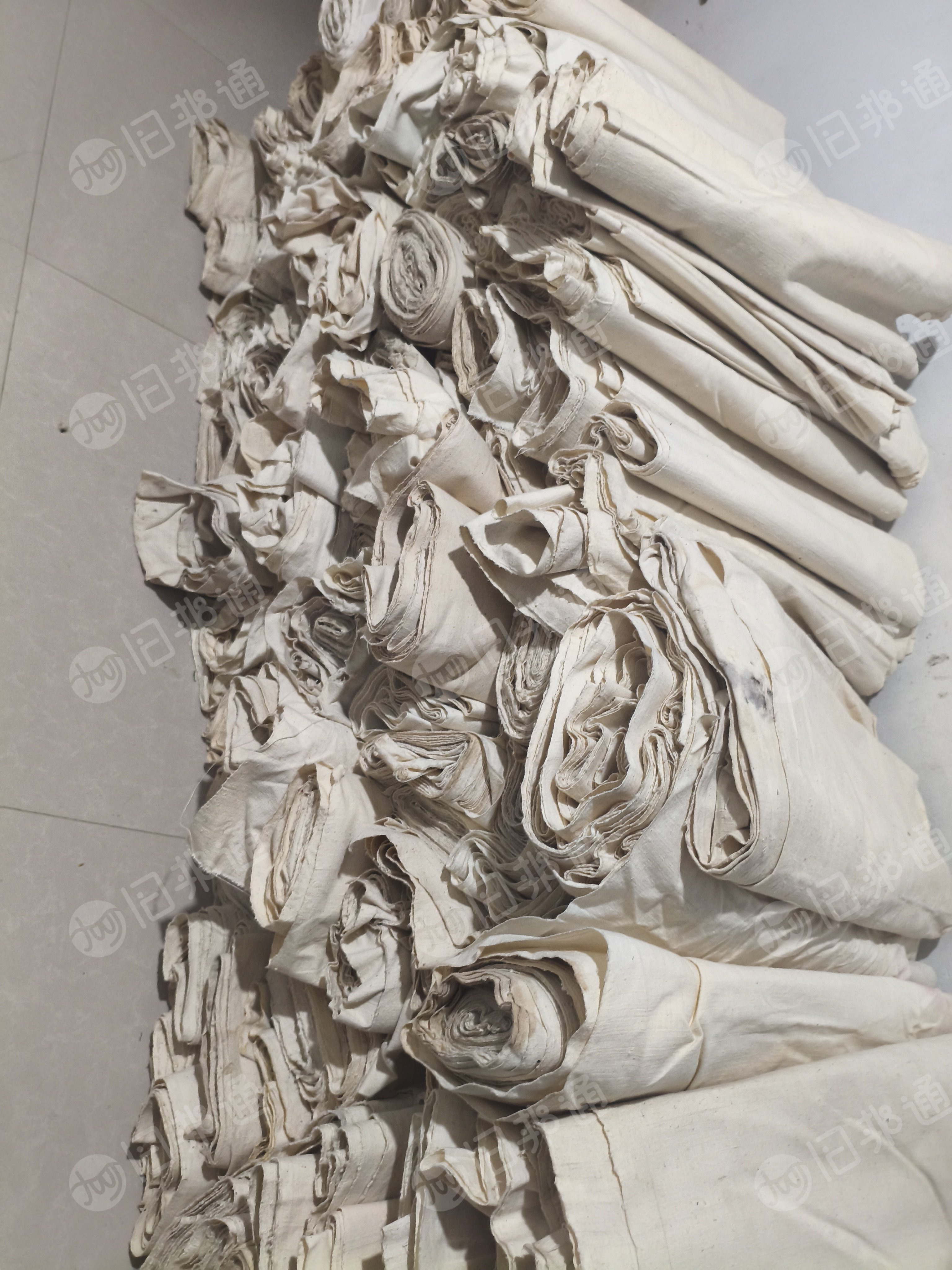 长期出售白色纯棉胚布，粗布，门幅克重不一