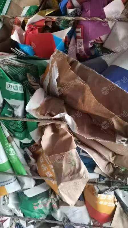 长期出售废牛皮纸袋，三层纸一层膜